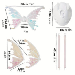 Iridescent Wings Dress Up with Glitter LED Angel Wings