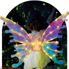 Iridescent Wings Dress Up with Glitter LED Angel Wings
