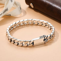 Men's Punk Alloy Letter Bracelet