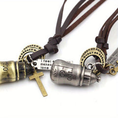 Vintage Baby Bottle Couple Necklace Gift Party
