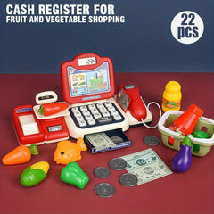 Kids Supermarket Cash Register Toy Set
