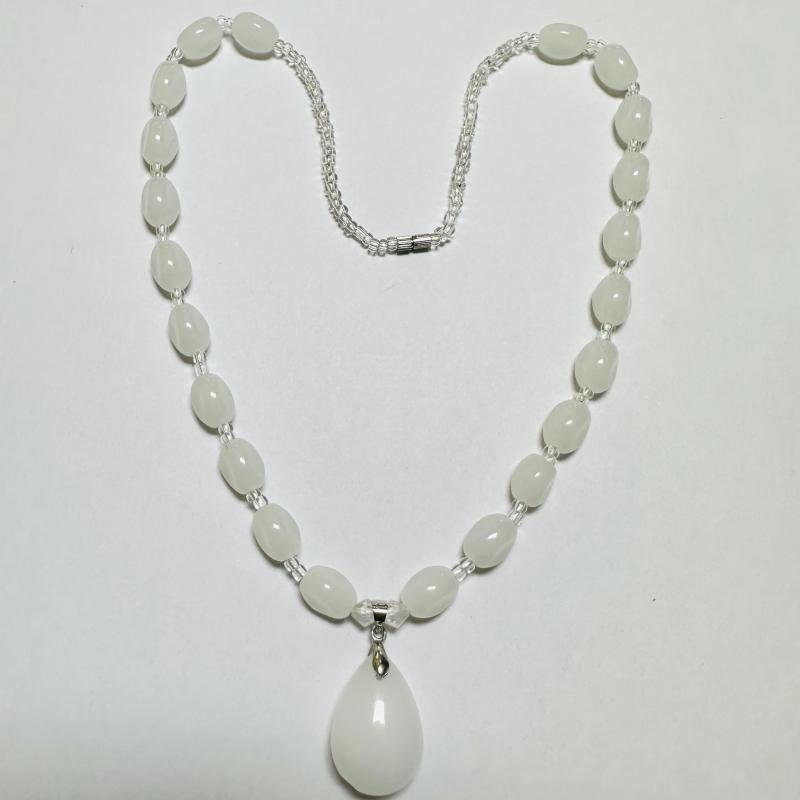 Beads Water Drop Pendant Necklace