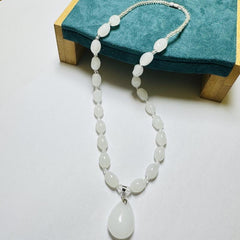Beads Water Drop Pendant Necklace
