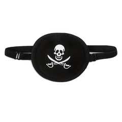 Halloween Pirate Party Favor Set: Headband Bandana & Eye Patch