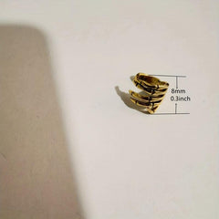 1 Pc Ear Clips For Girls Minimalist Piercing Studs Ear Clips