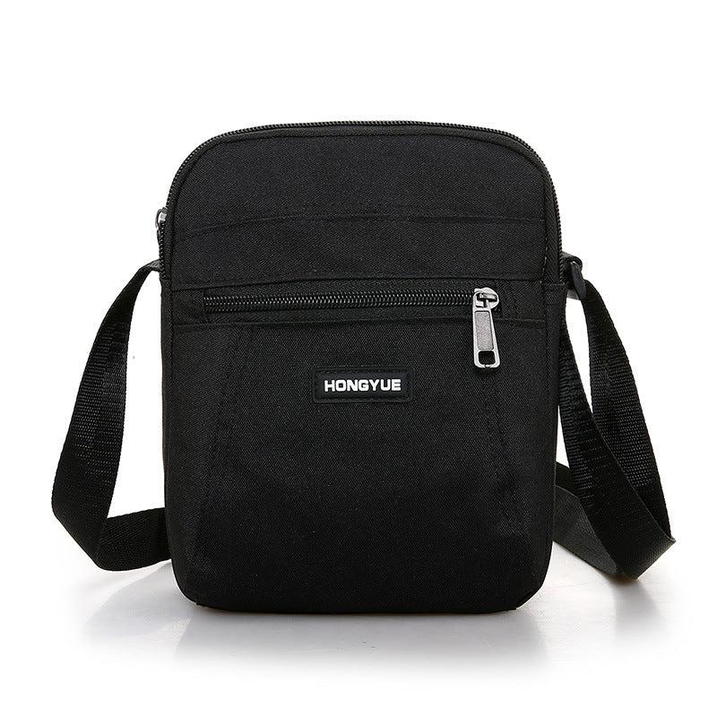 Men Casual Messenger Bag Business Travel Bag Zipper Patchwork Large Capacity