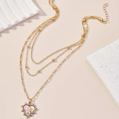 Creative Shell Diamond Clavicle Chain Necklace