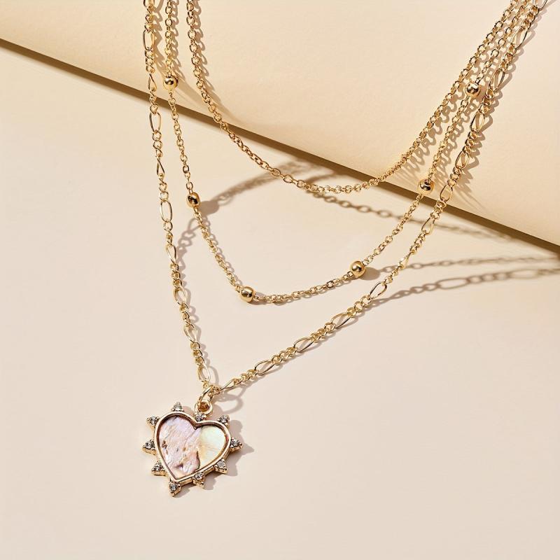 Creative Shell Diamond Clavicle Chain Necklace