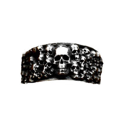 Gothic Style Skull Ghost Head Ring Men's Punk Hip Hop Style
