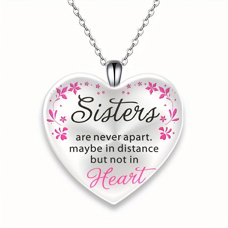 Love Crystal Pendant Necklace Letter Necklace Birthday Gift