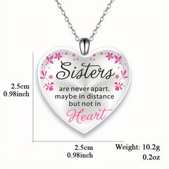 Love Crystal Pendant Necklace Letter Necklace Birthday Gift