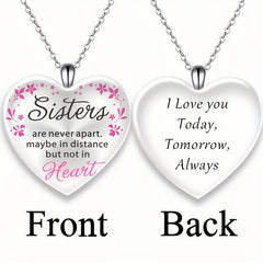 Love Crystal Pendant Necklace Letter Necklace Birthday Gift