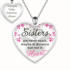 Love Crystal Pendant Necklace Letter Necklace Birthday Gift