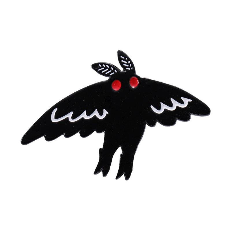 Mothman Brooch Punk Bat Pin Halloween Gift Men Women