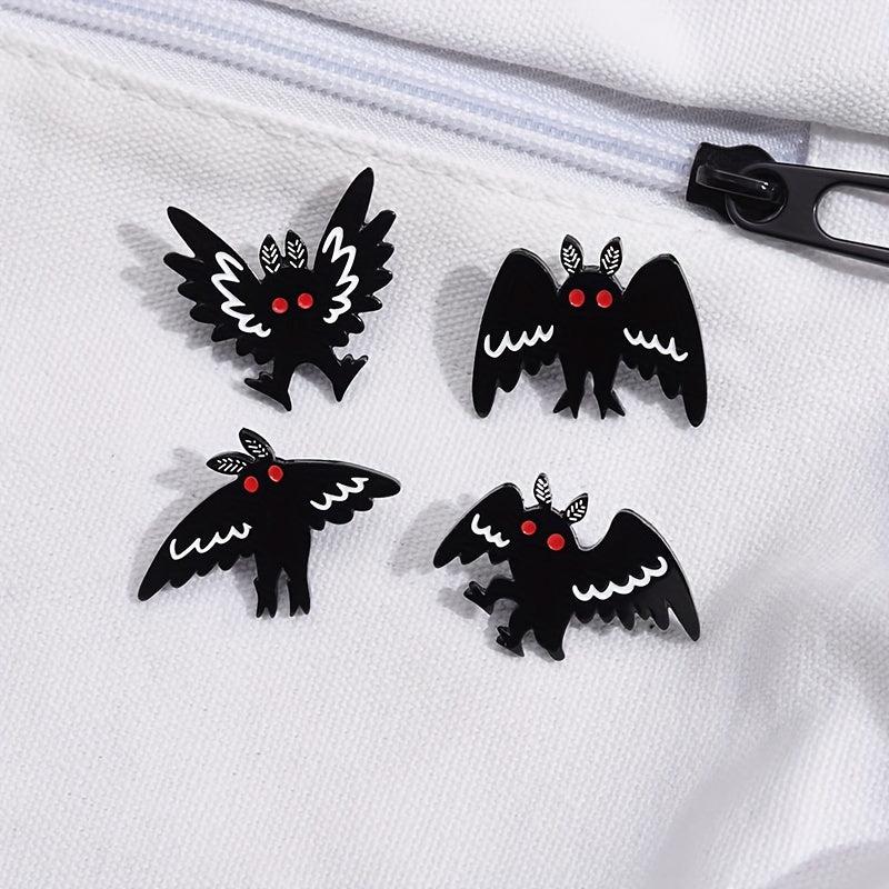 Mothman Brooch Punk Bat Pin Halloween Gift Men Women