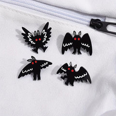 Mothman Brooch Punk Bat Pin Halloween Gift Men Women