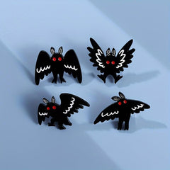 Mothman Brooch Punk Bat Pin Halloween Gift Men Women