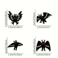 Mothman Brooch Punk Bat Pin Halloween Gift Men Women