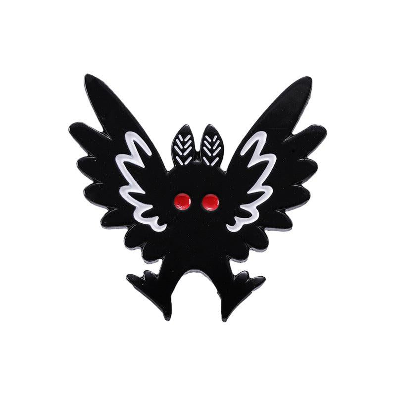 Mothman Brooch Punk Bat Pin Halloween Gift Men Women