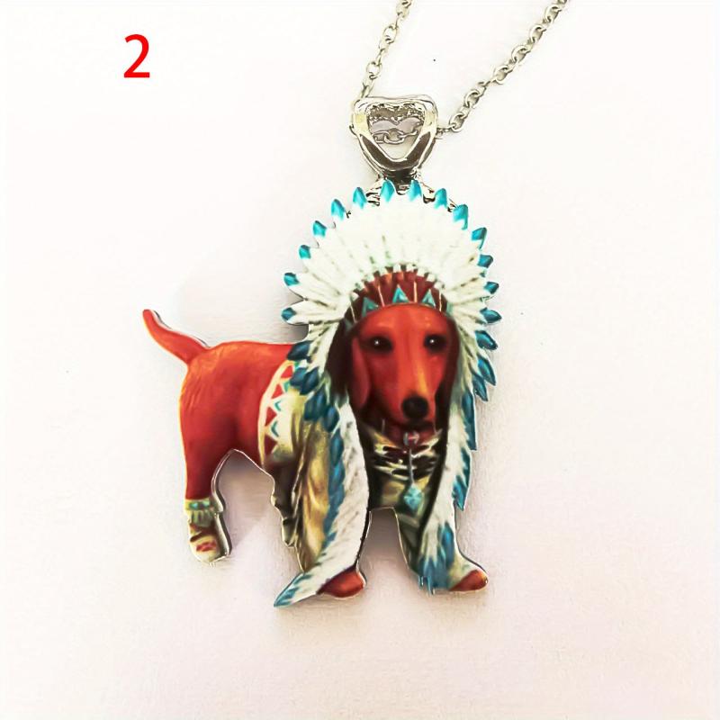 Cute Animal Cartoon Acrylic Necklaces