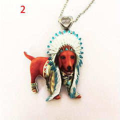 Cute Animal Cartoon Acrylic Necklaces