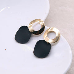 Geometric Hollow Round Earrings for Women