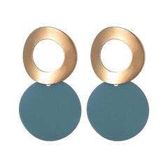 Geometric Hollow Round Earrings for Women