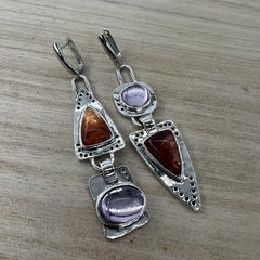 Vintage Metal Pendant Drop Earrings Women Party Jewelry
