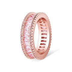 Micro Inlaid Zircon Wedding Couple Ring Gift