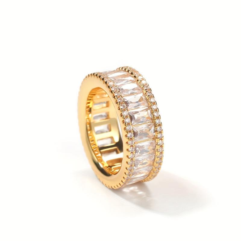 Micro Inlaid Zircon Wedding Couple Ring Gift