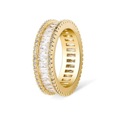 Micro Inlaid Zircon Wedding Couple Ring Gift