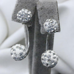 Crystal Ball Stud Earrings