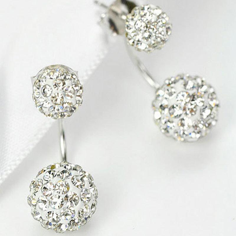 Crystal Ball Stud Earrings