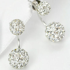 Crystal Ball Stud Earrings