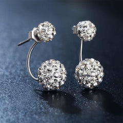 Crystal Ball Stud Earrings
