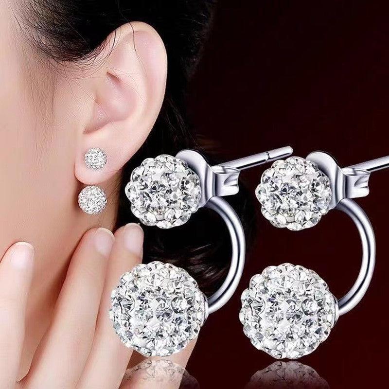 Crystal Ball Stud Earrings