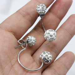 Crystal Ball Stud Earrings