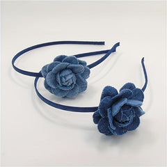 Camellia Flower Cowboy Hair Band Clip Headwear