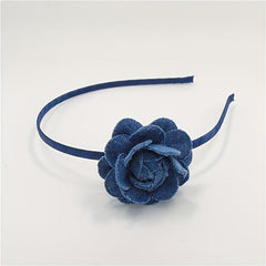 Camellia Flower Cowboy Hair Band Clip Headwear