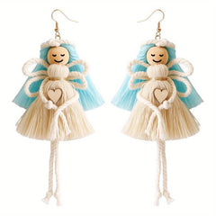 Creative Angel Pendant Earrings Handcrafted Cartoon Angel Pendant
