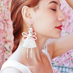 Creative Angel Pendant Earrings Handcrafted Cartoon Angel Pendant