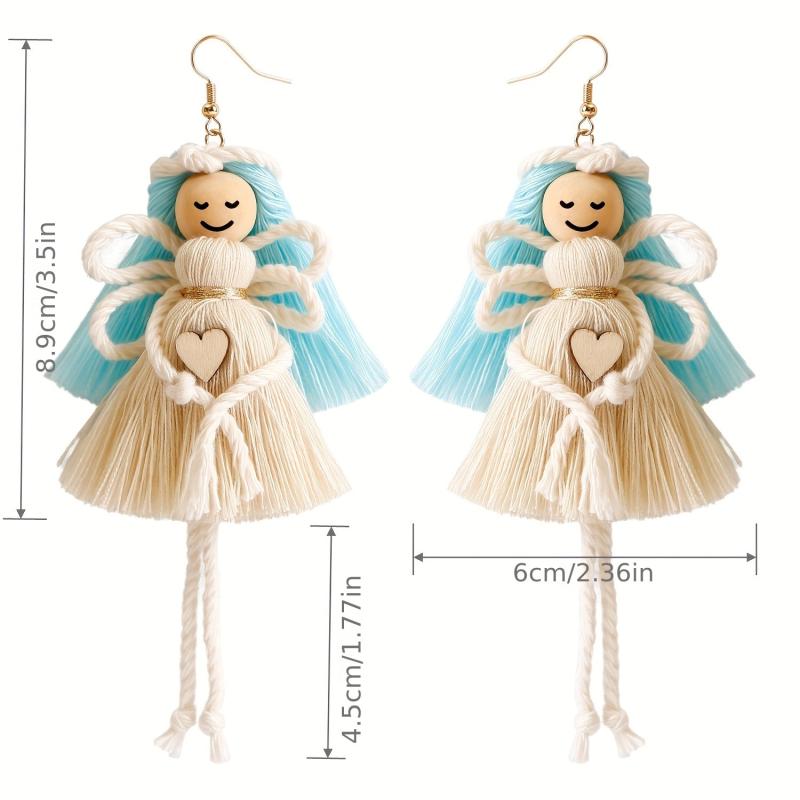 Creative Angel Pendant Earrings Handcrafted Cartoon Angel Pendant