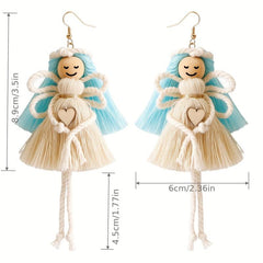 Creative Angel Pendant Earrings Handcrafted Cartoon Angel Pendant