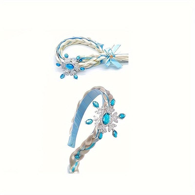 Girls Costume Wig Braid Cosplay Long Hair Accessories