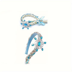 Girls Costume Wig Braid Cosplay Long Hair Accessories