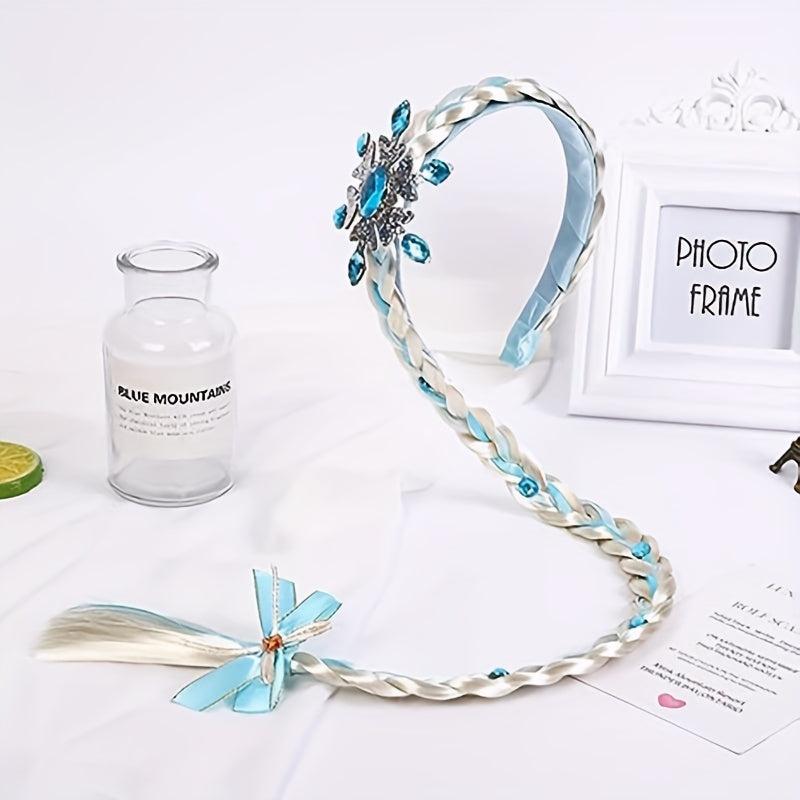 Girls Costume Wig Braid Cosplay Long Hair Accessories