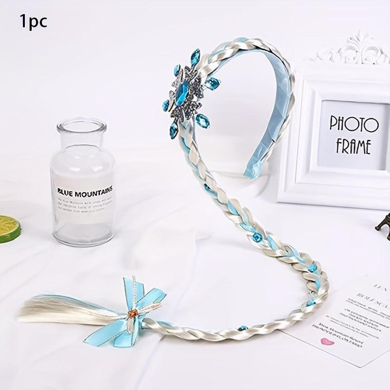 Girls Costume Wig Braid Cosplay Long Hair Accessories