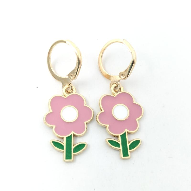 Small Flower Drip Pendant Sun Flower Earrings Birthday Gift For Girls