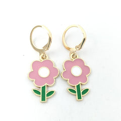 Small Flower Drip Pendant Sun Flower Earrings Birthday Gift For Girls