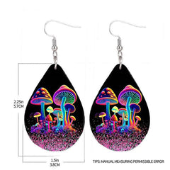 Luminous Mushroom Drop Earrings - Holiday Party Favors